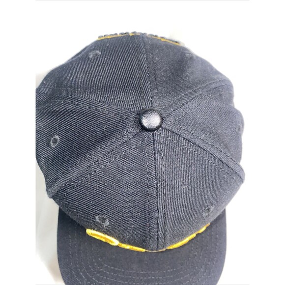 Vintage script Pittsburgh Steelers hat Pro Wool Leather NFL Snap Cap Adult - Picture 3 of 14